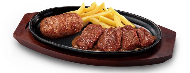 ブロンコおじさんのこだわり炭焼きがんこハンバーグ&特上厚切りハラミ（税込 3,718円）