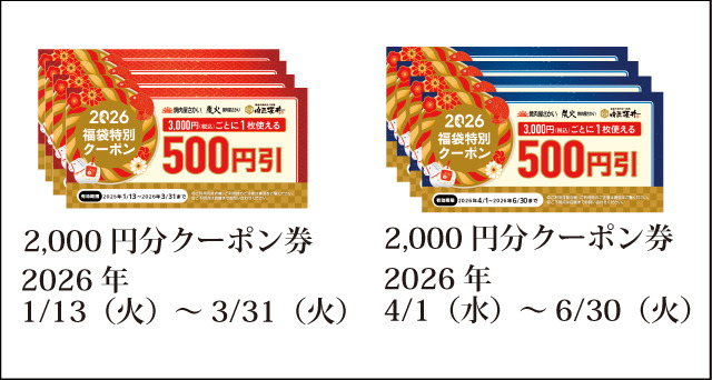4,000円分のクーポンが入ってお値段3,000円！焼肉屋さかい、27日より“1店舗20袋限定”の福袋販売