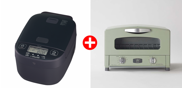 象印＋アラジン 圧力IH炊飯ジャー・トースターセット　税込33,000円　【アピタ一部店舗限定】