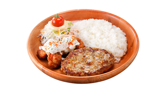 タルタルザンギ&ハンバーグディッシュ（Mサイズ：1,660円）