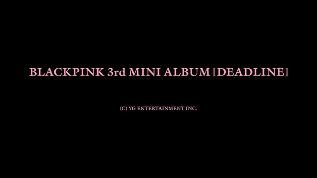 BLACKPINK『DEADLINE』告知ビジュアル