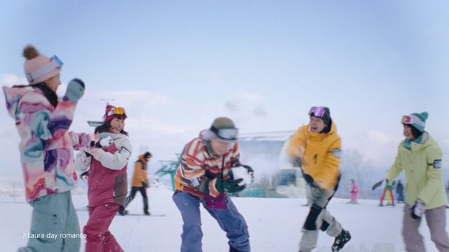 JR SKISKI「今だけは青い冬。」ゲレンデ篇