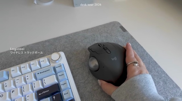 Logicoolのワイヤレストラックボール（C）瞑色（meishoku）