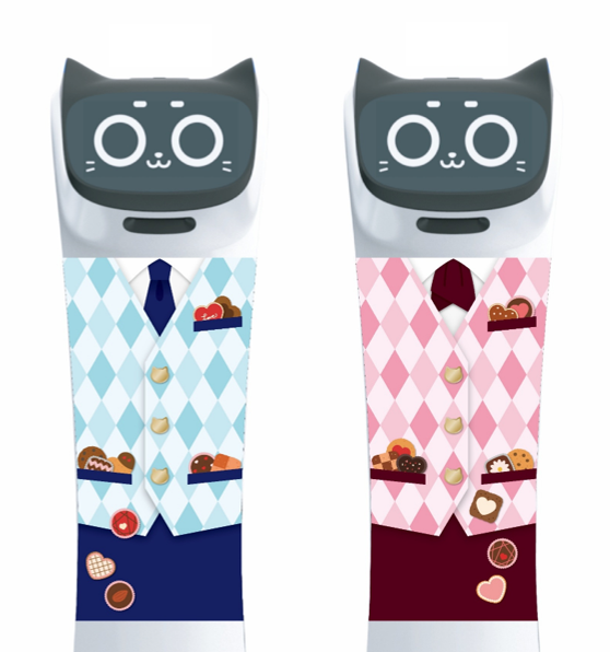 ネコロボもかわいい装いでお出迎え