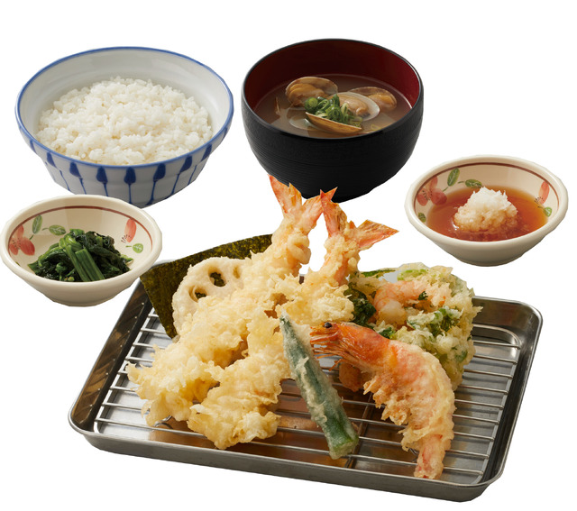 海老づくし天ぷら定食　1290円（税込）