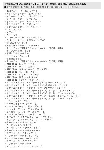 「閃光のハサウェイ」新作映画の劇場グッズが受注生産に！アンニュイな表情のハサウェイや、偽マフティーの指人形も