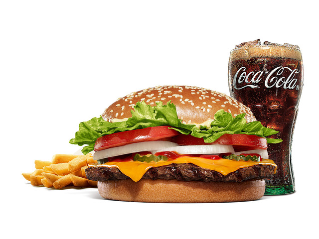 ワッパー チーズ セット　740円