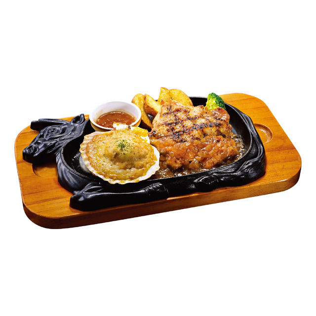 殻付きホタテ＆グリルチキン200g（税込1,353円）