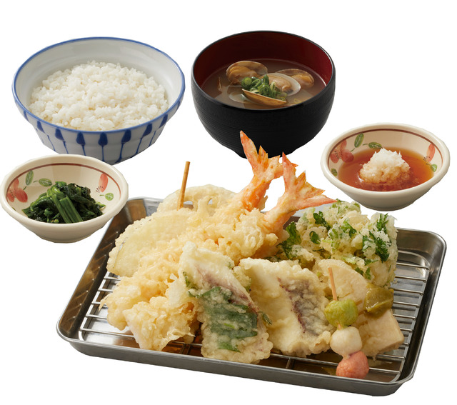 真鯛と筍の春らんまん天ぷら定食　1,790円（税込）