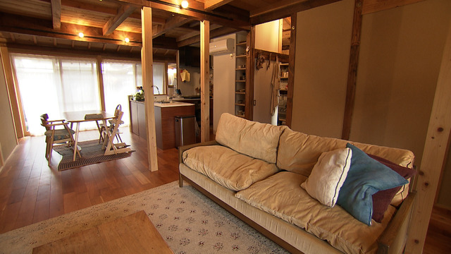 大空間のリビングダイニングキッチン©MSB