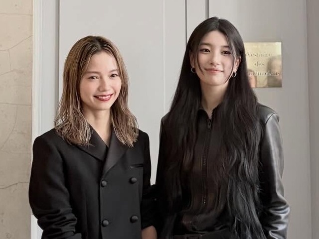 「美の暴力とはこのこと」スジ、宮﨑あおいとの2SHOT公開！日韓美人女優の対面に反響続々