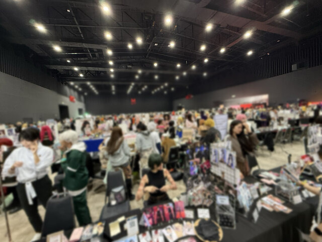 「KOKORO cos」コスプレ撮影の様子サークルエリア