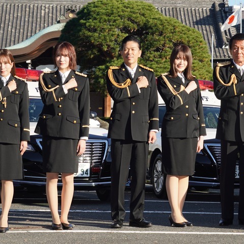 乃木坂46山崎怜奈・飯豊まりえ・AKB48向井地美音らが警察官の制服姿で特殊詐欺撲滅を呼びかけ 画像