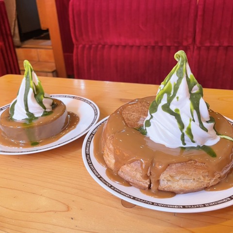 【実食】コメダ珈琲のシロノワールとクロネージュ、季節限定抹茶キャラメル味登場! 画像