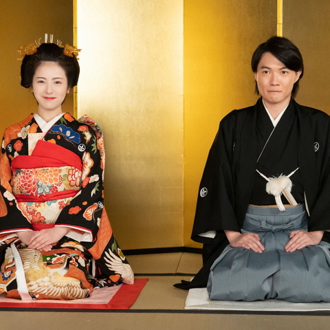 寿恵子、あでやかな花嫁衣裳!美しさに分家の3人もア然『らんまん』第64話 画像