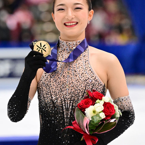 坂本花織、全日本3連覇!世界選手権に向けて決意新たに「次の目標に向かって…」 画像