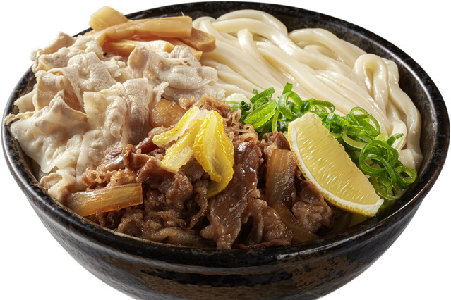 はなまるうどん、麺1キロの「メガつけ麺」を26日より発売！魚介や牛肉の期間限定メニュー3種も登場 画像