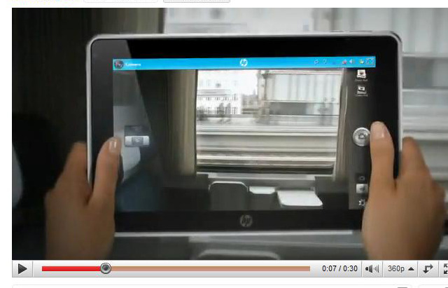 「HP Slate」はカメラ、SDスロット、USB端子付き 画像