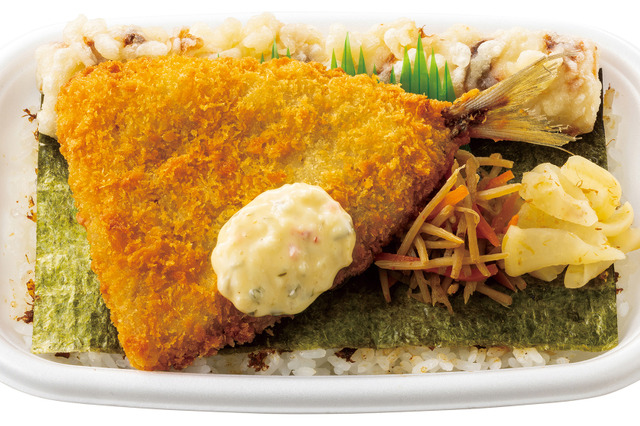 ほっともっと、大きなアジフライの“新のり弁”が復活！しょうが焼きとのコンボ弁当も登場 画像