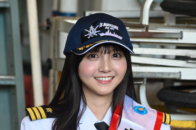 小杉怜子、海上自衛隊イベントで1日艦長に就任！幼少期からの“自衛隊愛”も披露 画像