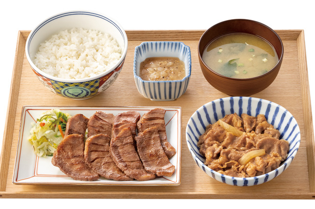 吉野家、厚切り牛たんと牛皿を一度に楽しめる夏限定御膳を18日より販売！ 画像