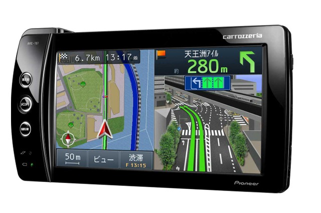 パイオニア、毎月の地図更新が可能なポータブルナビ 画像