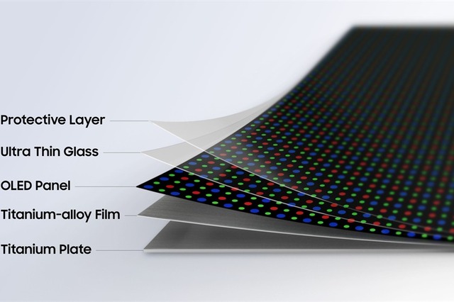 Samsung、折りたたみディスプレイ新技術「Flex Titanium」発表 画像