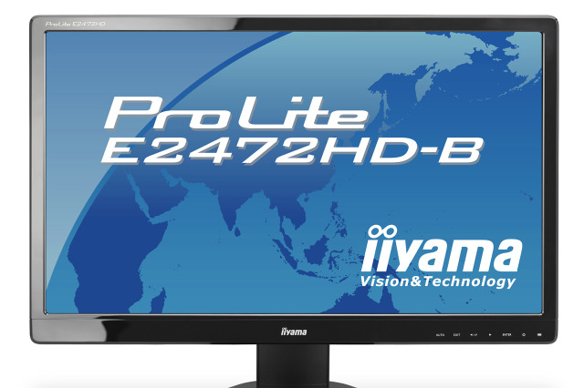 500万:1の高コントラスト比で低電力消費の24V型フルHD液晶ディスプレイ 画像