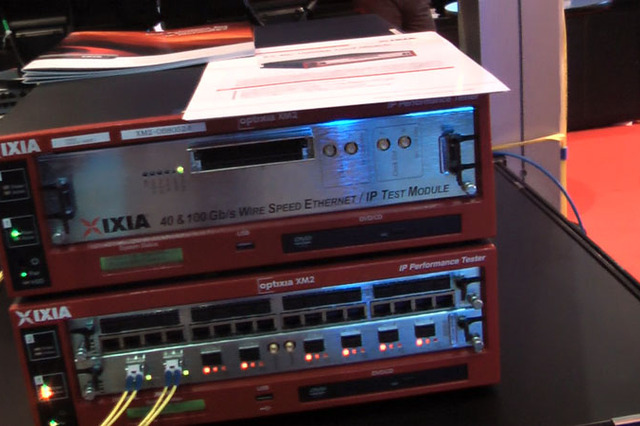 【Interop 2010（Vol.5）：動画】イクシア、千葉県幕張と大手町間で100Gbpsネットワークを検証 画像