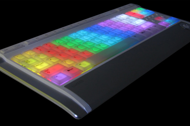 ハンファ、LEDでキーが512色に光るキーボード――サンプル動画も公開 画像