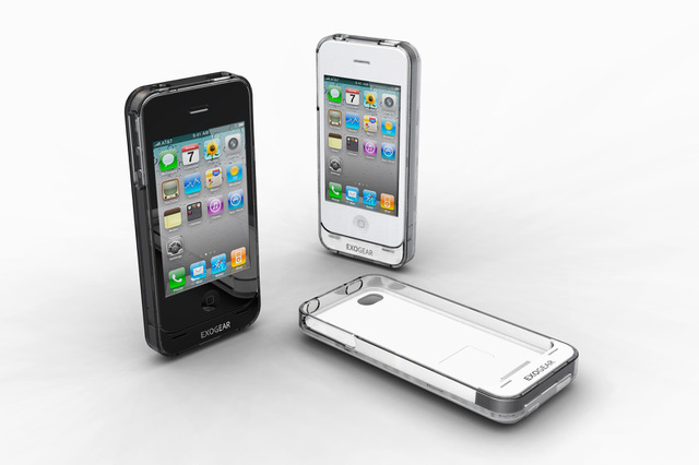 iPhone 4向け、薄型ジャストフィットのバッテリ付き保護ケース 画像
