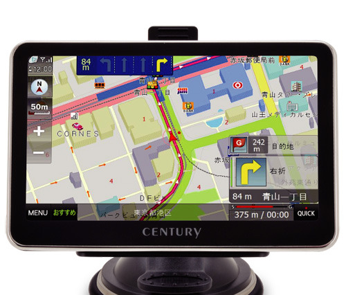 実売3万円、ワンセグ対応の5型タッチ液晶カーナビ 画像
