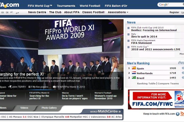 2022年W杯開催地決定は日本時間2日夜、FIFAサイトがライブで中継 画像