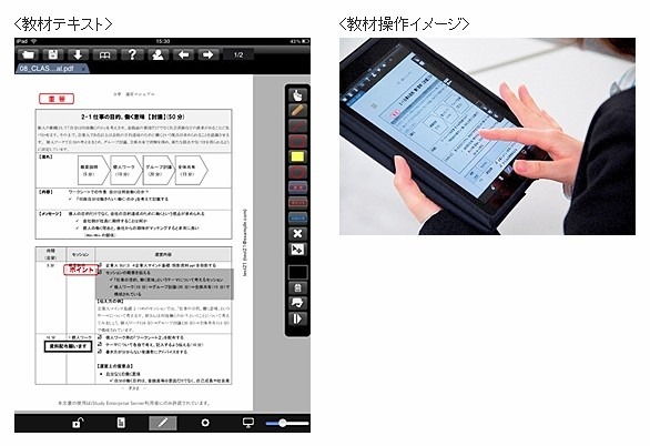 NTTデータ、新入社員研修をデジタル教材化……iPad300台を活用、印刷コストを55％削減 画像