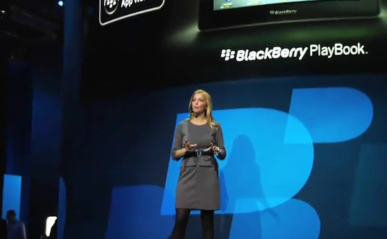 【CES 2011：動画】RIM、「BlackBerry PlayBook」をずらり展示 画像
