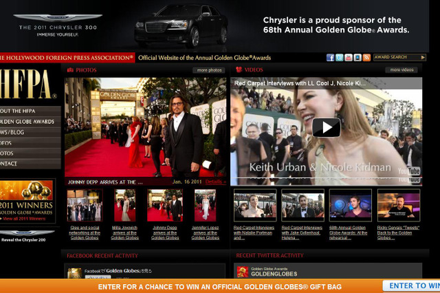 「ソーシャル・ネットワーク」強し！ゴールデン・グローブ賞4冠 画像