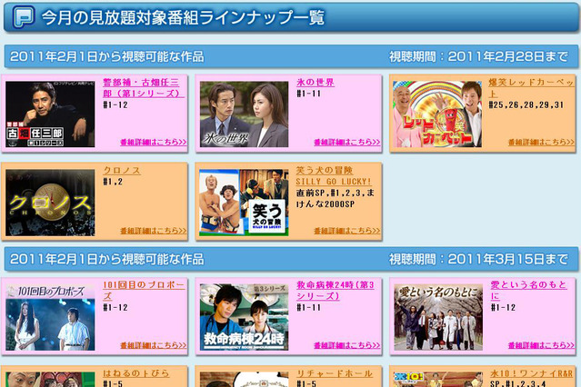 フジテレビOn Demand、見放題となるパック「パスポート」をスタート 画像