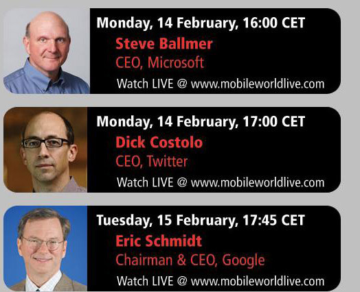 【MWC 2011（Vol.3）】米グーグル・シュミットCEOのキーノートなどライブ配信 画像
