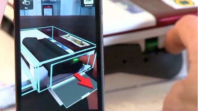 【MWC 2011（Vol.5）】デジタル機器の使用説明をARで表示……metaioのAR 3Dオブジェクトトラッキング 画像