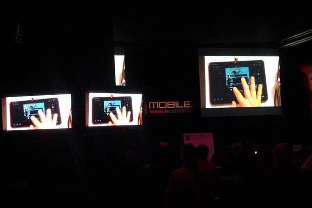 【MWC 2011（Vol.36）】Android 3.0向け動画編集アプリをデモ……Google シュミット氏キーノート 画像