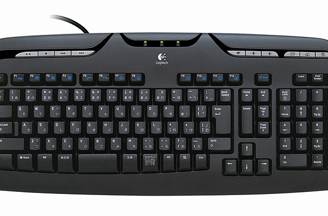 ロジクール、ワンタッチコントロールボタン搭載のフルキーボード 画像