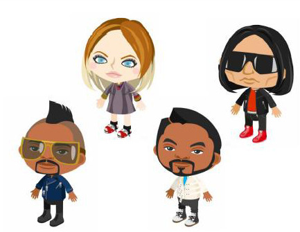 あのブラック・アイド・ピーズが「アメーバピグ」に登場！ 画像