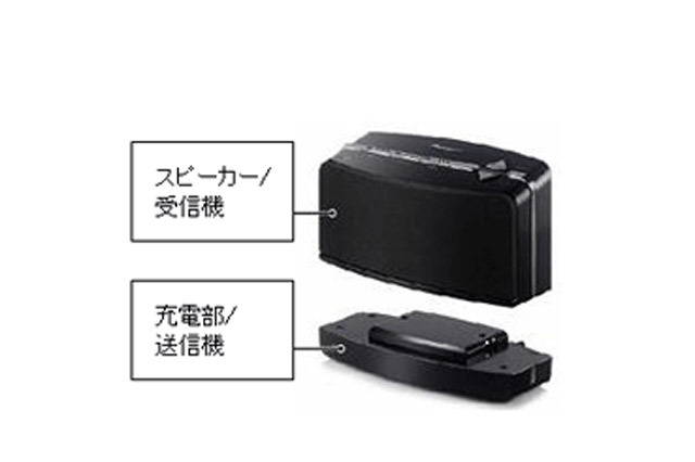 パイオニア、離れた場所でもテレビの音が聞こえるワイヤレスステレオスピーカー 画像