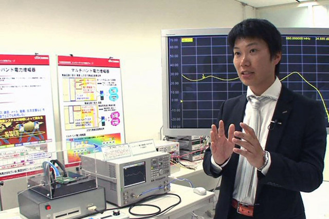 【Wireless Japan 2011（Vol.7）：動画】将来の携帯技術を支えるNTTドコモの「マルチバンド電力増幅器」 画像