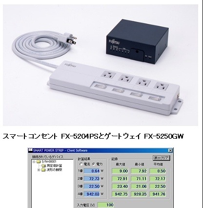 富士通SSL、個人向け「電力消費量見える化ソフト」無償提供開始…スマートコンセントを管理 画像