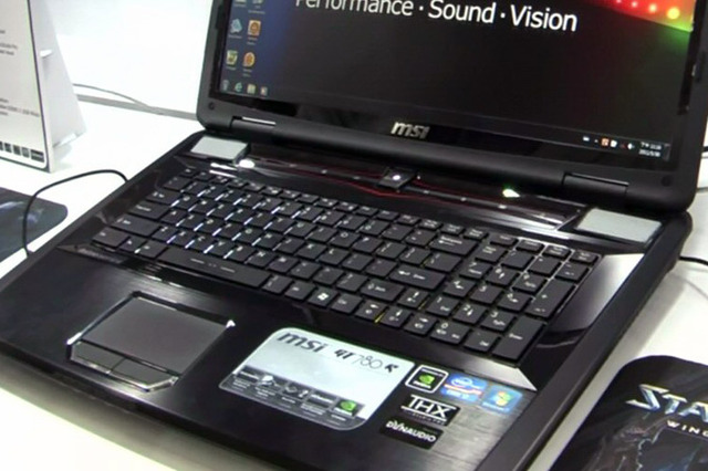 【COMPUTEX TAIPEI 2011(Vol.9):動画】MSI、ゲーマー向けノートPC「GT780R」を展示 画像
