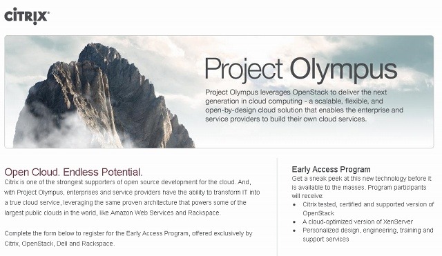 シトリックス、新しいクラウドインフラ「Project Olympus」を発表 画像