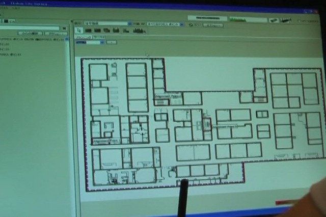 【WTP2011（Vol.13）】電波の到達状況を図面上に解析表示！ディアイティが無線LAN環境調査ツール 画像