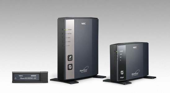 NEC、テレビ/レコーダー/PC/スマホなどに応じて使い分けられる無線LANルータ 画像