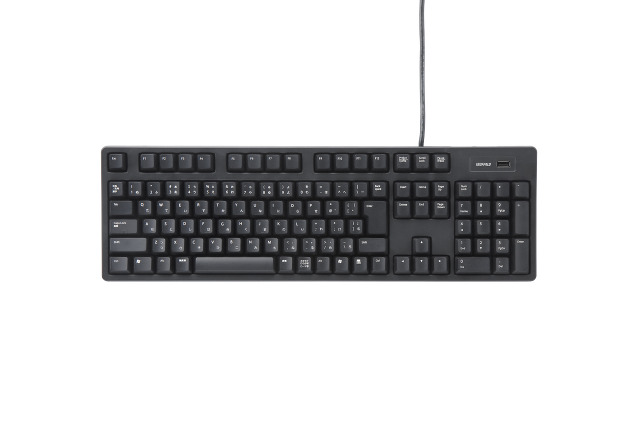 バッファローコクヨ、Cherry製黒軸MXキー採用メカニカル高級キーボード……USBハブ機能付き 画像